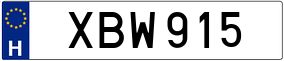 Trailer License Plate